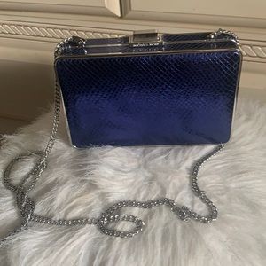 Michael Kors royal blue cross body/clutch
